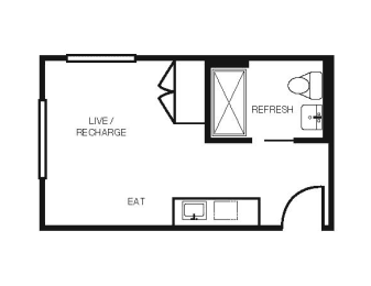 Studio, 1 bath, 271 sqft, $1,755