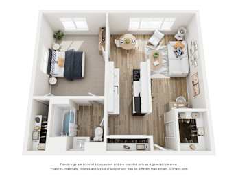 1 bed, 1 bath, 600 sqft, $1,295