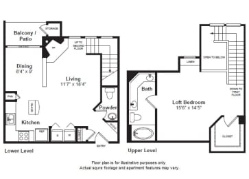 1 bed, 1 bath, 924 sqft, $3,110