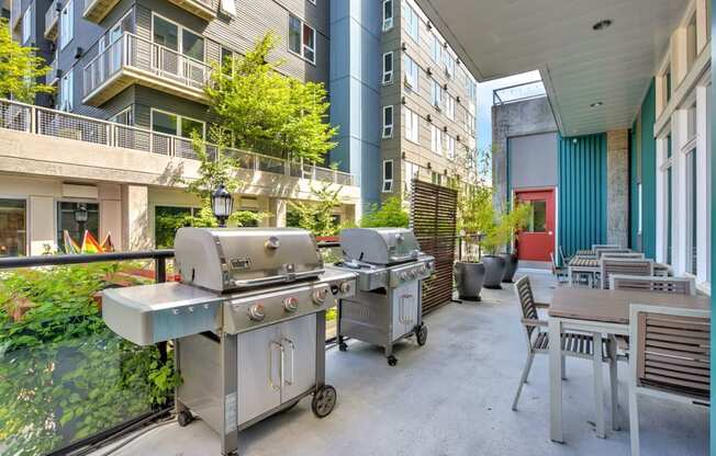 Barbeque Patio Area at Mural, Seattle