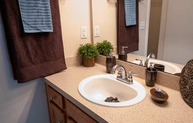 Bathroom interior at  Northlake Apartments, Jacksonville FL