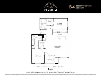 2 beds, 2 baths, 1,321 sqft, $3,030