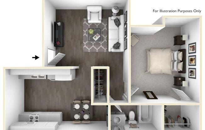 1 bed, 1 bath, 698 sqft, $1,495, Unit B-08