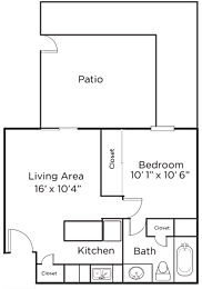 1 bed, 1 bath, 485 sqft, $1,060