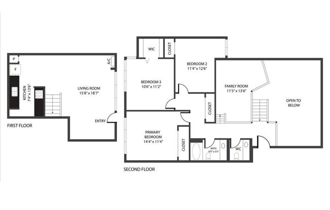 3 beds, 1.5 baths, 1,050 sqft, $1,825, Unit 4576-4