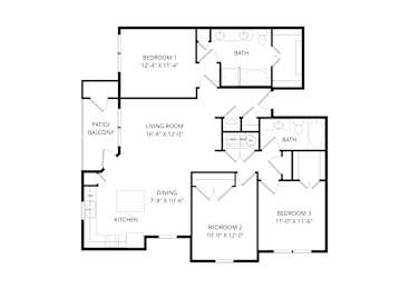 3 beds, 2 baths, 1,298 sqft, $2,190
