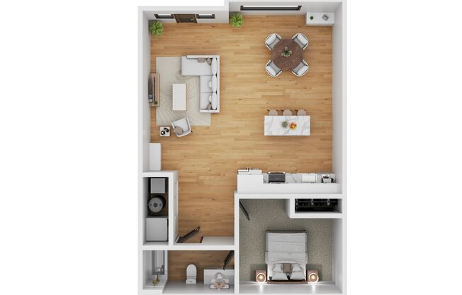 1 bed, 1 bath, 887 sqft, $1,535, Unit 9-104