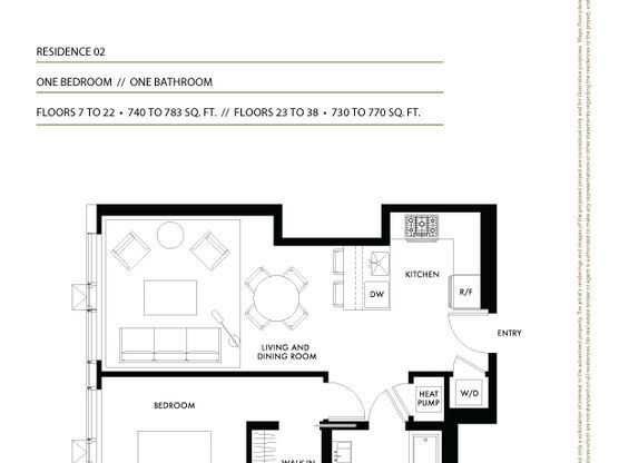 1 bed, 1 bath, 783 sqft, $3,150, Unit 1802