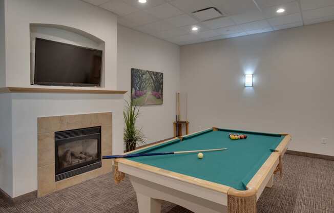 Pool Table at Latitude 46, North Dakota