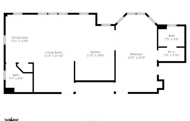 1 bed, 2 baths, 984 sqft, $1,161, Unit 607