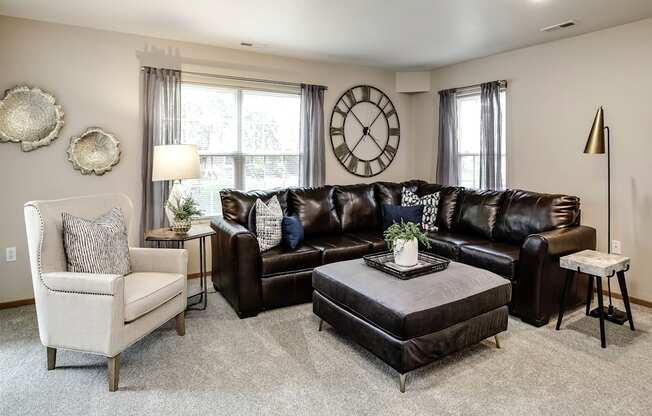 Spacious Living Area at Tranquility Pointe, Nebraska