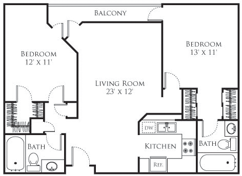 2 beds, 2 baths, 910 sqft, $3,149