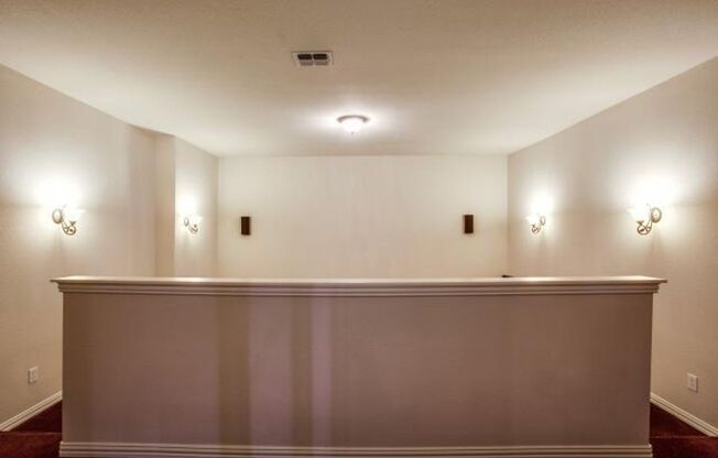 Bright and airy living room, fireplace, study, custom lighting in the formal living and dining.