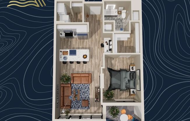 1 bed, 1 bath, 808 sqft, $2,590, Unit #724