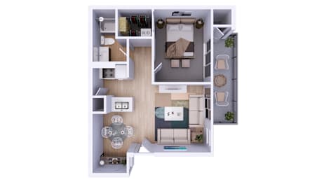 1 bed, 1 bath, 650 sqft, $1,301