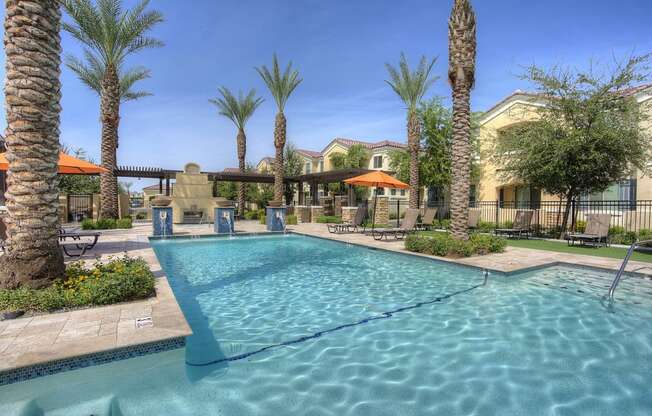 Pool at at Bella Victoria Apartments in Mesa Arizona January 2021 4