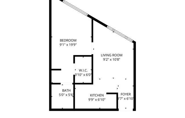 1 bed, 1 bath, 500 sqft, $995, Unit 01AS