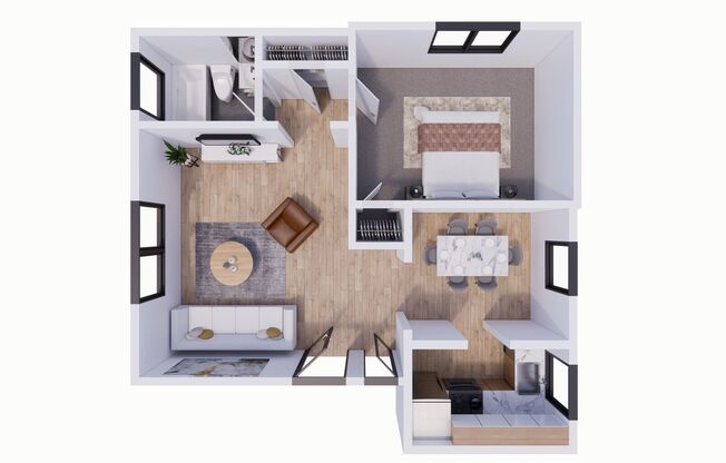 1 bed, 1 bath, 607 sqft, $1,395, Unit 4107A2