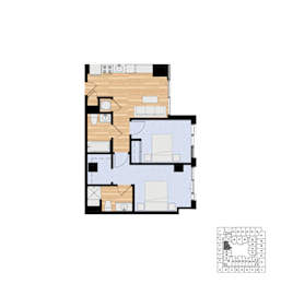 2 beds, 2 baths, 766 sqft, $2,411