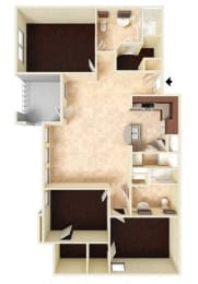 3 beds, 2 baths, 1,251 sqft, $1,804