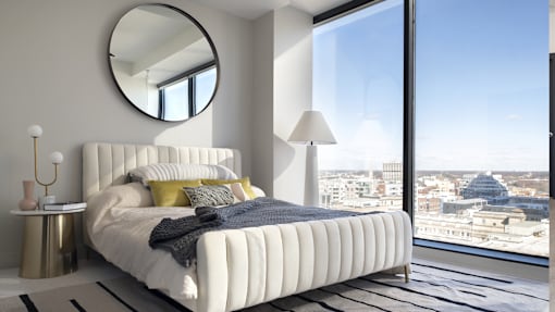 Luxury Bedroom at 220 Meridian, Indianapolis, IN 46204