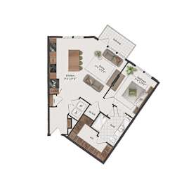 1 bed, 1 bath, 869 sqft, $1,868