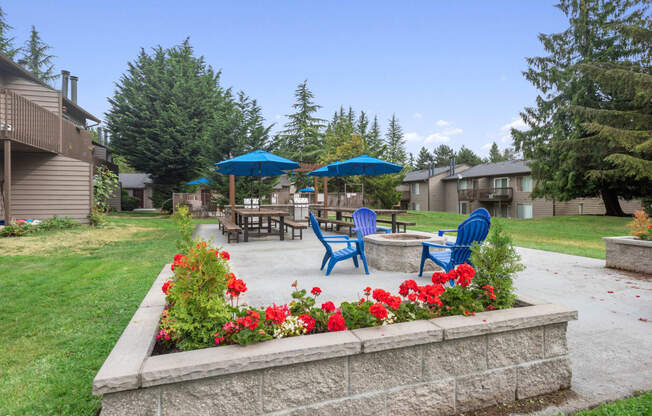 Outdoor Patio at North Creek Apartments, Everett, WA