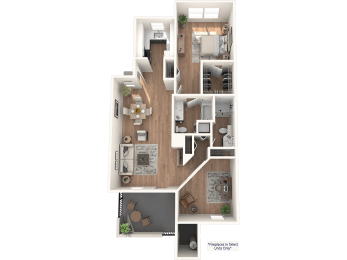 1 bed, 2 baths, 1,175 sqft, $2,115