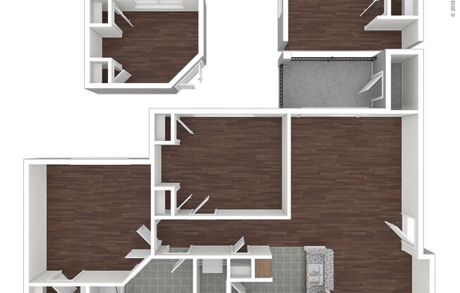 1 bed, 1 bath, 916 sqft, $1,555