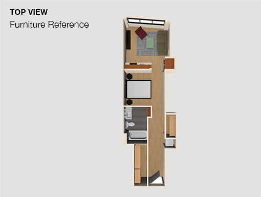 1 bed, 1 bath, $2,575, Unit 707