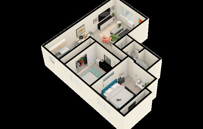2 beds, 1 bath, 770 sqft, $1,725, Unit 505
