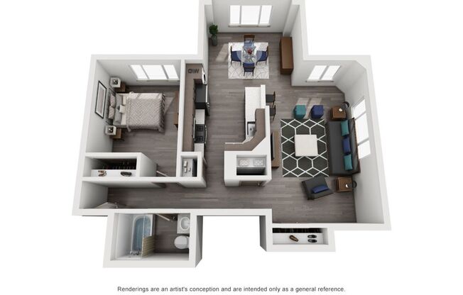 1 bed, 1 bath, 837 sqft, $2,295