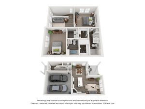 2 beds, 2.5 baths, 1,412 sqft, $2,175