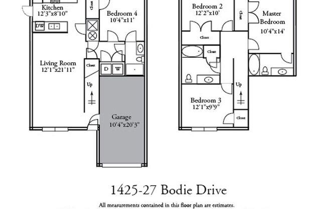 4 beds, 3 baths, 1,356 sqft, $1,475, Unit 1425 Bodie Dr