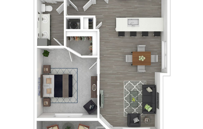 1 bed, 1 bath, 764 sqft, $1,460