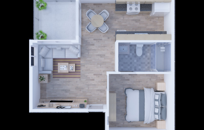 1 bed, 1 bath, 530 sqft, $949, Unit 6F