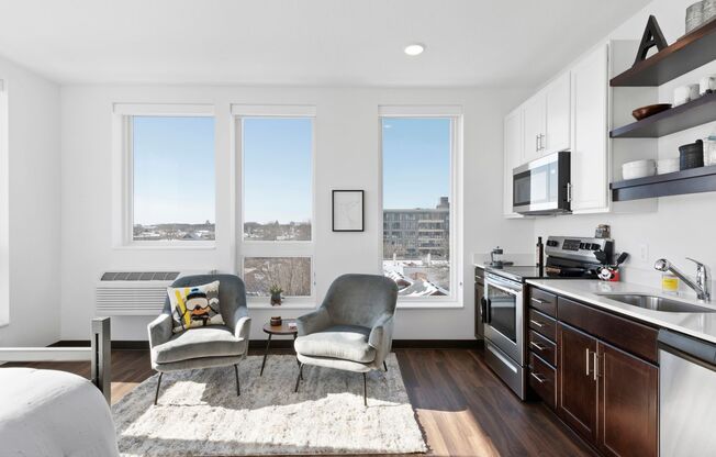 Studio, 1 bath, 439 sqft, $1,095, Unit 501