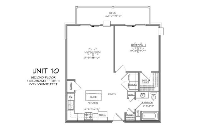 1 bed, 1 bath, 803 sqft, $1,499.99, Unit 1010-10