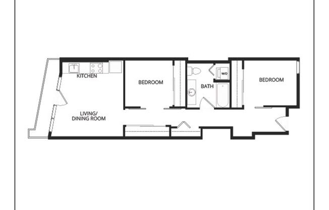 2 beds, 1 bath, 793 sqft, $2,795, Unit 819