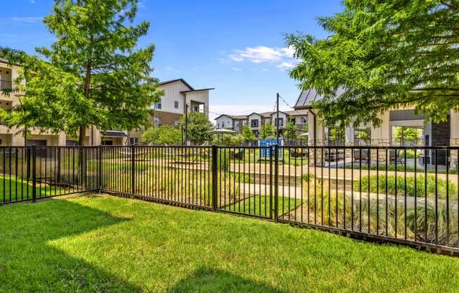 fenced-in yard available