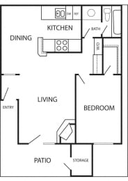 1 bed, 1 bath, 682 sqft, $1,645