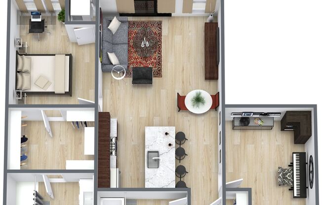 2 beds, 2 baths, 918 sqft, $1,913, Unit 305