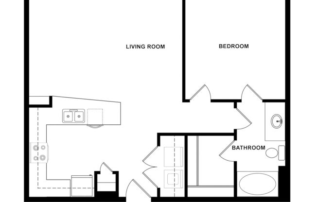 1 bed, 1 bath, 698 sqft, $1,420