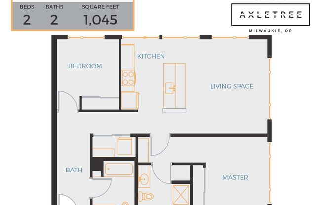 2 beds, 2 baths, 1,045 sqft, $2,726, Unit 219