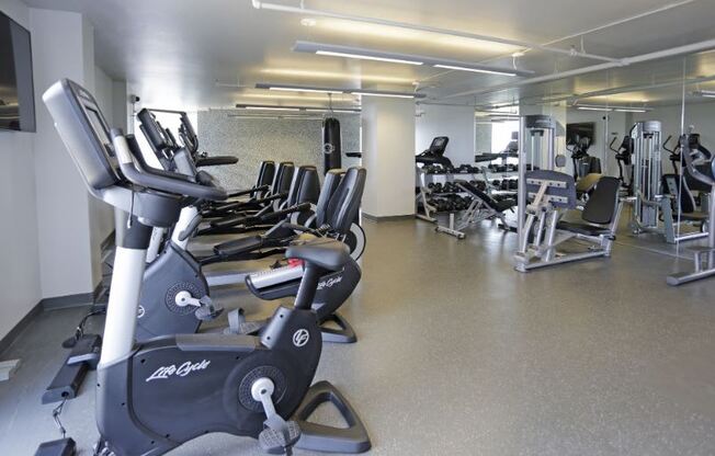 Fitness Center With Modern Equipment at Churchill, Minneapolis, 55401