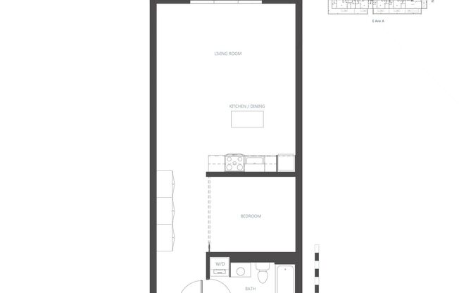 Studio, 1 bath, 652 sqft, $1,250, Unit 407