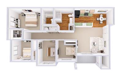 4 beds, 2 baths, 1,301 sqft, $2,030