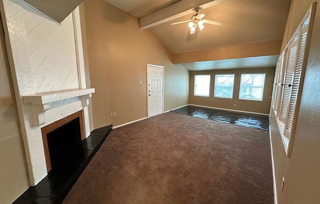 Second floor unit with open floor plan!