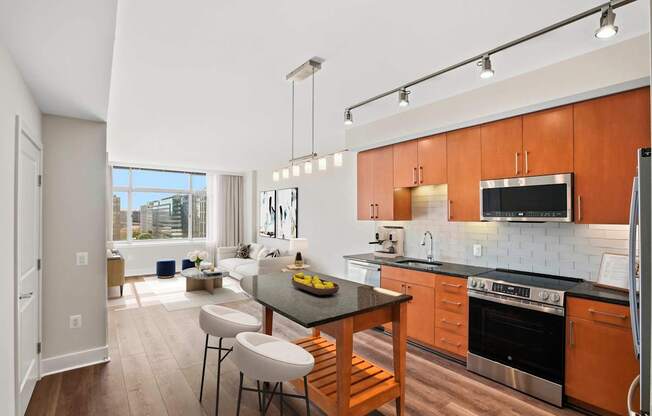 Photo of living and dining room