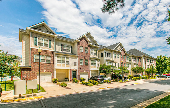 a row of town houses at Barrington Park